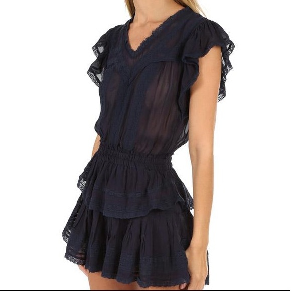 LoveShackFancy Dresses & Skirts - CHELSEA NAVY DRESS